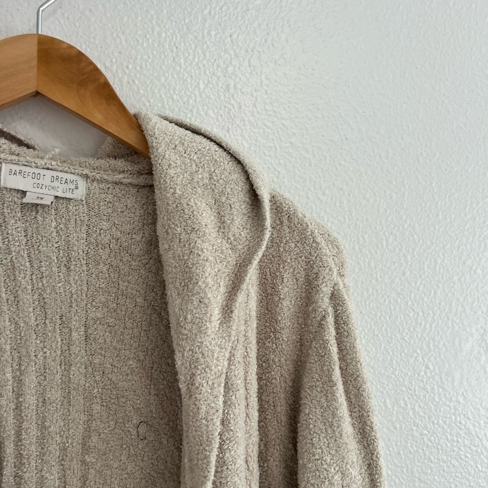 Barefoot Dreams CozyChic Ultra Lite Women's Wide Collar Long Cardi 2X - Picture 8 of 11
